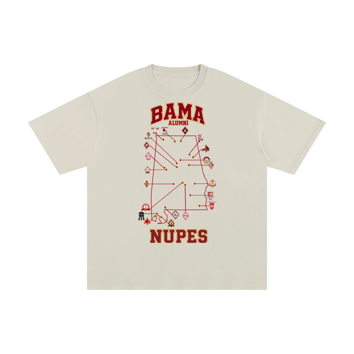 BAMA ALUMNI OG (Unisex Pure Cotton T-Shirt)
