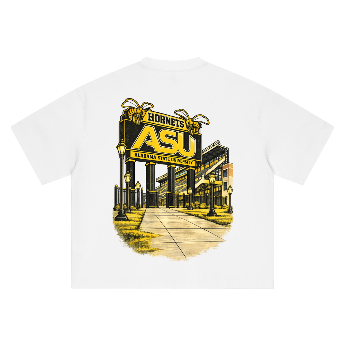 BAMA STATE ALUMNI STADIUM WALK (Boxy Oversized T-Shirt)