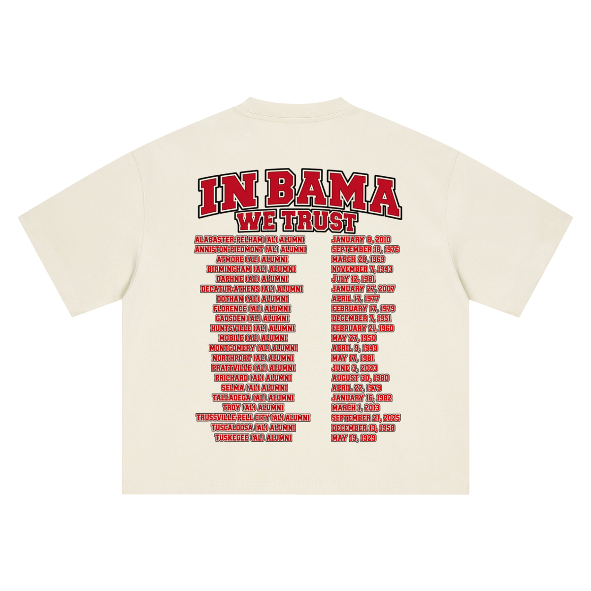 BAMA ALUMNI N (Boxy Oversized T-Shirt)