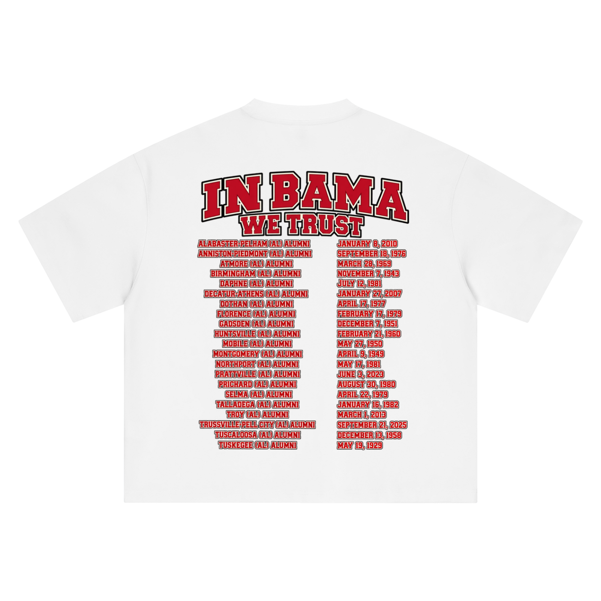 BAMA ALUMNI N (Boxy Oversized T-Shirt)
