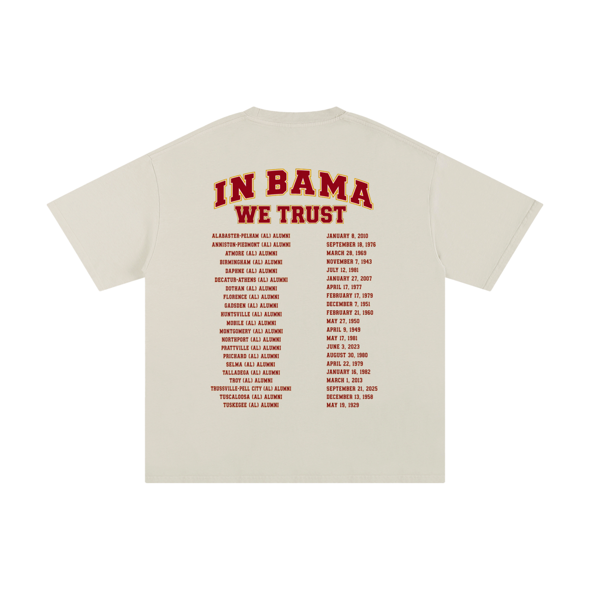 BAMA ALUMNI OG (Unisex Pure Cotton T-Shirt)